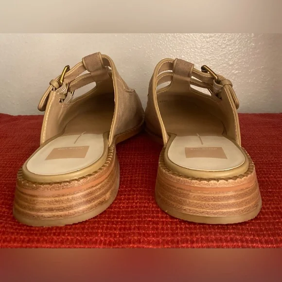 NWT-.DOLCE VITA WOMENS TAN MULES - Picture 11 of 16